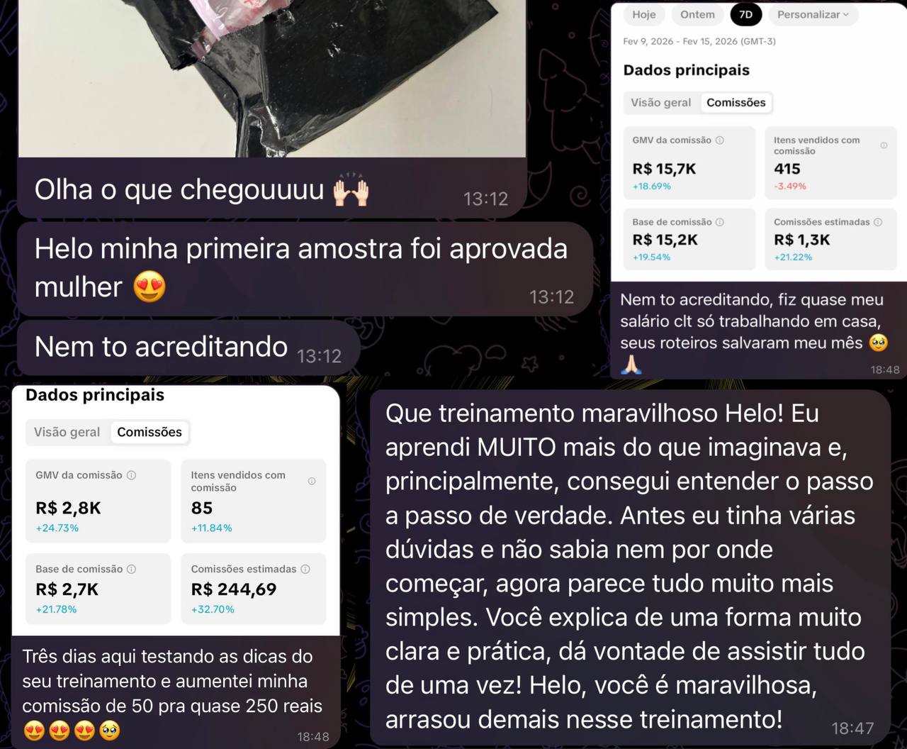 Depoimentos de alunas do Método HS 2