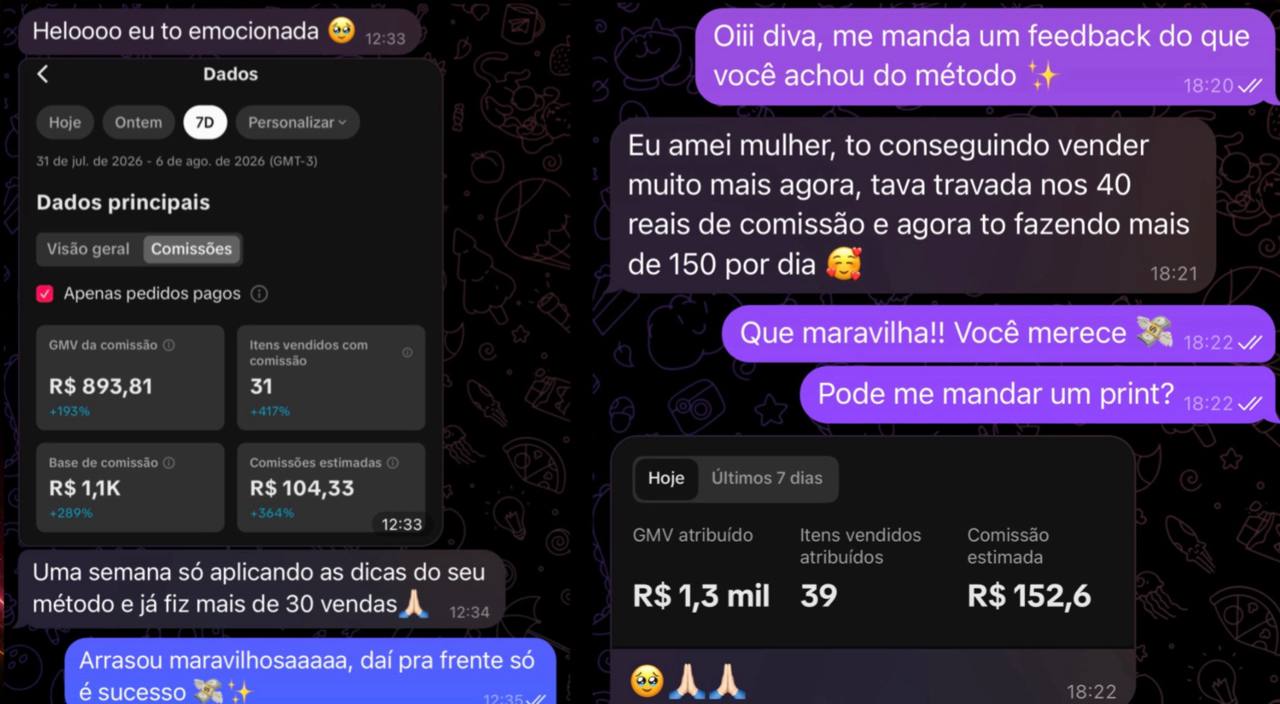 Depoimentos de alunas do Método HS 3
